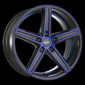 Oxigin 18 Concave blue polish Wheel 7,5x17 - 17 inch 5x112 bold circle