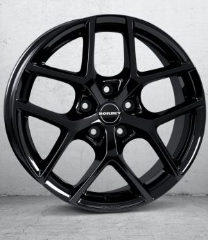 Borbet Y black glossy Wheel 8x18 inch 5x114,3 bolt circle