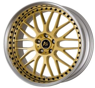 Work Wheels VS XX Gold (GLD) mit schwarzen Zierschrauben Felge 9.5x19 - 19 Zoll 5x120 Lochkreis