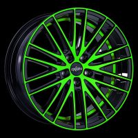 Oxigin 19 Oxspoke neon green polish Wheel 7,5x17 - 17 inch 5x112 bold circle