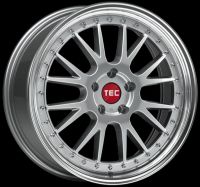 TEC GT EVO Hyper-Silber-Hornpoliert Felge 8,5x19 - 19 Zoll 5x108 Lochkreis