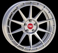 TEC GT8 hyper-silver Wheel 8x18 - 18 inch 4x108 bolt circle
