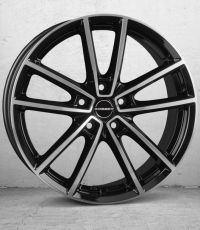 Borbet W black polished glossy Wheel 8x19 inch 5x112 bolt circle