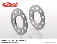 Eibach wheel spacers fits for Honda CIVIC X Schrägheck / Hatchback (FC_, FK_) Type R 30 mm widening spacers silver eloxed