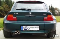 FOX Sportauspuff passend für BMW Z3/ Z3 Coupe 2,8l Endschalldämpfer - 2x70 Typ 13