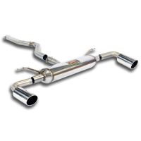 Supersprint Connecting pipe + rear exhaust Right O90 - Left O90 fits for BMW F30 / F31 LCI (Berlina-Touring) 318d xDrive (150 Hp) 2015 -