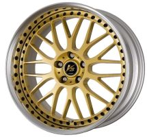 Work Wheels VS XX Gold (GLD) mit schwarzen Zierschrauben Felge 10.5x19 - 19 Zoll 5x120 Lochkreis